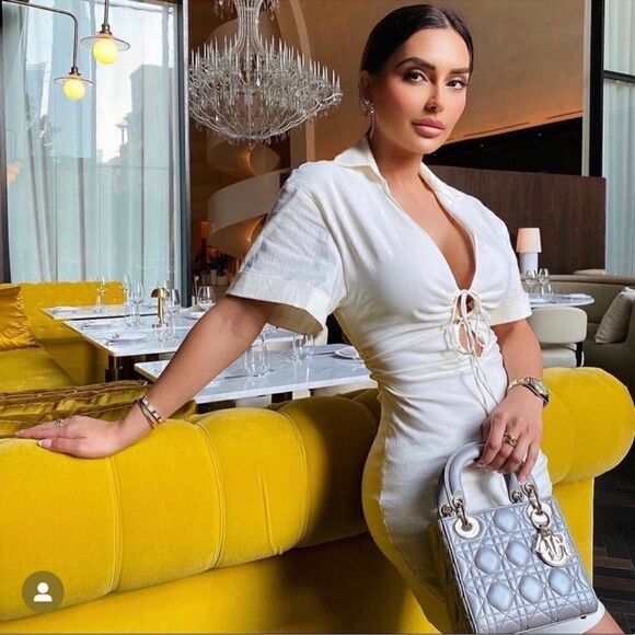 NWT ZARA LINEN BLEND DRESS WITH KEYHOLE DETAIL - Picture 12 of 16